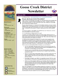 Goose Creek District Newsletter