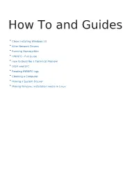 How to and Guides