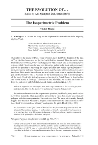 THE EVOLUTION OF. . . the Isoperimetric Problem