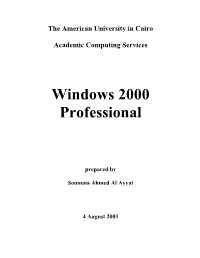 Windows 2000 Professional