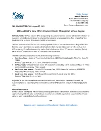 DRAFT EPE TX and NM Rate Credits Releases