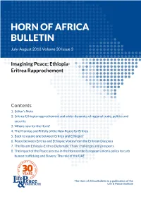 Imagining Peace: Ethiopia- Eritrea Rapprochement