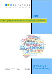 Life Cycle Inventories of Oil Heating Systems