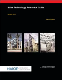Solar Technology Reference Guide