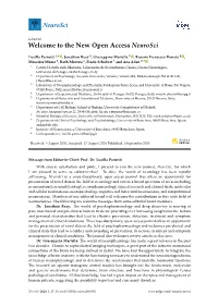 Welcome to the New Open Access Neurosci