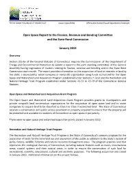 2013 Monthly Open Space Reports