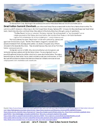 Acuri.Net John R. Vincenti Dead Indian Summit Overlook