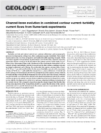 Channel-Levee Evolution in Combined Contour Current–Turbidity Current Flows from Flume-Tank Experiments Elda Miramontes1,2*, Joris T