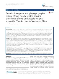 Genetic Divergence and Phylogeographic