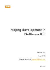 Ntopng Development in Netbeans IDE
