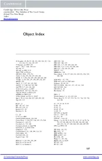 Object Index