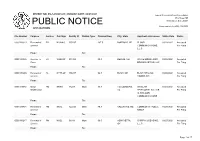 Public Notice &gt;&gt; Licensing and Management System Admin &gt;&gt;