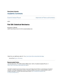Statistical Mechanics