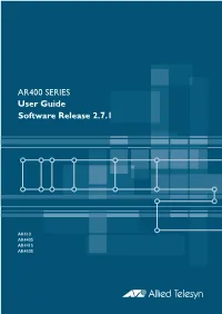 AR400 User Guide 2.7.1