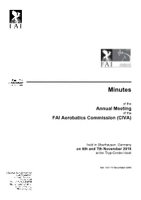 CIVA Minutes 2010 FINAL