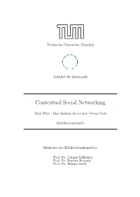 Contextual Social Networking