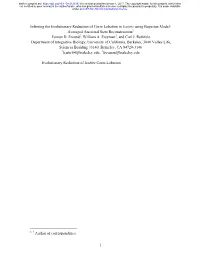Inferring the Evolutionary Reduction of Corm Lobation in Isoëtes Using Bayesian Model- Averaged Ancestral State Reconstruction1 Forrest D