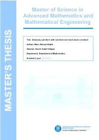 Master of Science in Advanced Mathematics and Mathematical