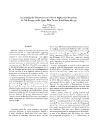 Monitoring the Effectiveness of Culverts Replaced Or Retrofitted for Fish Passage in the Upper West Fork of Smith River, Oregon