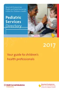 Pediatric Services Directory