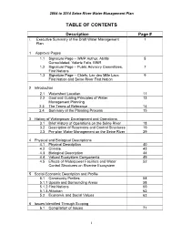 Table of Contents
