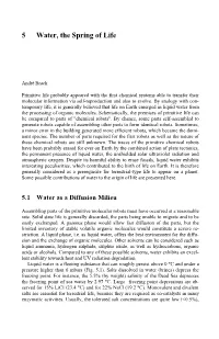 5 Water, the Spring of Life