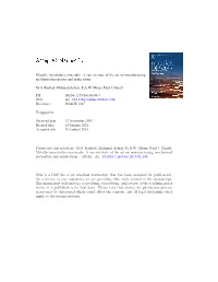 Metallic Microlattice Materials: a Current State of the Art on Manufacturing, Mechanical Properties and Applications