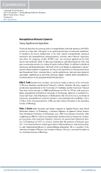 Nonequilibrium Molecular Dynamics Billy D