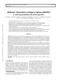 Herschel Observations of Edge-On Spirals (HEROES). II: Tilted-Ring