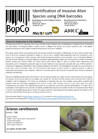 Identification of Invasive Alien Species Using DNA Barcodes