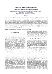 Ecolexicon: New Features and Challenges