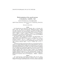 Redetermination of the Crystal Structure of Clinohedrite, Caznsi04