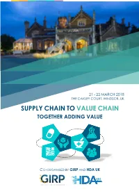 Supply Chain to Value Chain Together Adding Value