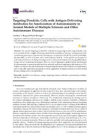 Targeting Dendritic Cells with Antigen-Delivering Antibodies for Amelioration of Autoimmunity in Animal Models of Multiple Sclerosis and Other Autoimmune Diseases