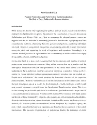 (CEU) Populist Polarization and Party System Institutionalization