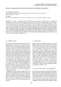 Seismic Cone Penetration Test and Vertical Seismic Profiling in Permafrost