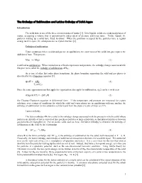 The Enthalpy of Sublimation and Lattice Enthalpy of Solid Argon