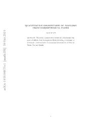 Arxiv:1910.04675V1 [Math.DS] 10 Oct 2019 UNIAIEDSONNS FNILFLOWS of DISJOINTNESS QUANTITATIVE Ekts,Cmie Ihtesrcua Hoesfrnlosby Ziegler