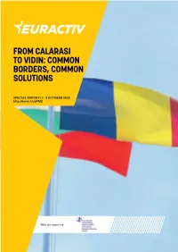 From Calarasi to Vidin: Common Borders, Common Solutions
