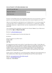 Greater Norwich Call for Sites Submission Form for OFFICIAL