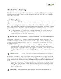 How to Write a Rap Song