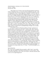 NOTES on PETER STRAUB "Houses Without Doors"