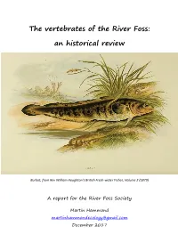 The Vertebrates of the River Foss: an Historical