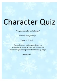 Character Quiz