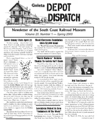 Depot Dispatch Volume 20 Number1