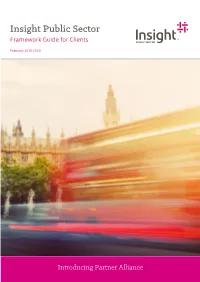 Insight Public Sector Framework Guide for Clients