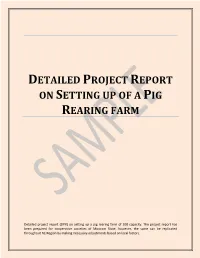 13. Sample DPR Pig Rearing Farm