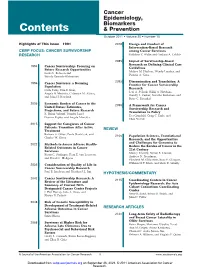 Contents & Prevention October 2011  Volume 20  Number 10
