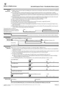 Home Loan Redraw Request Form