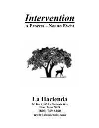 Intervention a Process – Not an Event
